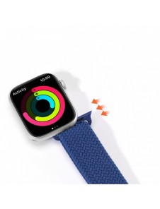 Dux Ducis-rem (Mixture II-version) Apple Watch Ultra, SE, 9, 8, 7, 6, 5, 4, 3, 2, 1 (49, 45, 44, 42 mm) flätat bandarmband bl