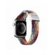 Dux Ducis-rem (Mixture II-version) Apple Watch Ultra, SE, 9, 8, 7, 6, 5, 4, 3, 2, 1 (49, 45, 44, 42 mm) flätat armband regnbå
