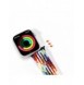 Dux Ducis-rem (Mixture II-version) Apple Watch Ultra, SE, 9, 8, 7, 6, 5, 4, 3, 2, 1 (49, 45, 44, 42 mm) flätat armband regnbå