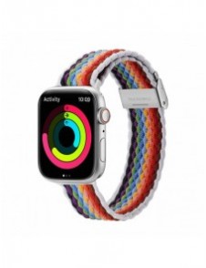 Dux Ducis-rem (Mixture II-version) Apple Watch Ultra, SE, 9, 8, 7, 6, 5, 4, 3, 2, 1 (49, 45, 44, 42 mm) flätat armband med ar