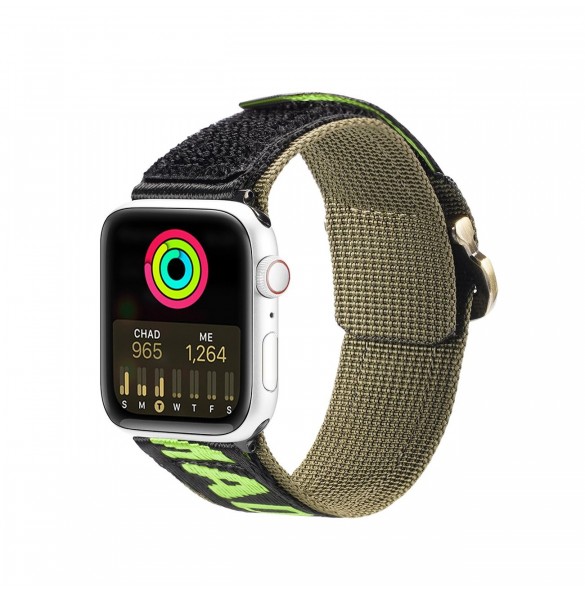 Dux Ducis-rem (utomhusversion) Apple Watch Ultra Strap, SE, 9, 8, 7, 6, 5, 4, 3, 2, 1 (49, 45, 44, 42 mm) Nylonbandsarmband S