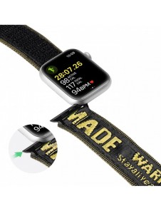 Dux Ducis-rem (utomhusversion) Apple Watch Ultra-rem, SE, 9, 8, 7, 6, 5, 4, 3, 2, 1 (49, 45, 44, 42 mm) gult armband med nylo