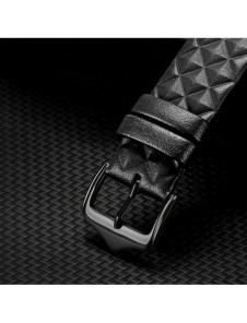 Dux Ducis Strap Läderklocka 7 Band 7/6/5/4/3/2 / SE (41/40 / 38mm) Armband Armband Äkta Läder Armband Svart (Enland Version)