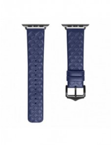 Dux Ducis Armband Läderklocka 7 Band 7/6/5/4/3/2 / SE (41/40 / 38mm) Armband Armband Äkta Läder Armband Blå (Enland Version)