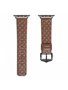 Dux Ducis Strap Läderklocka 7 Band 7/6/5/4/3/2 / SE (41/40 / 38mm) Armband Armband Äkta Läder Armband Brun (Enland Version)