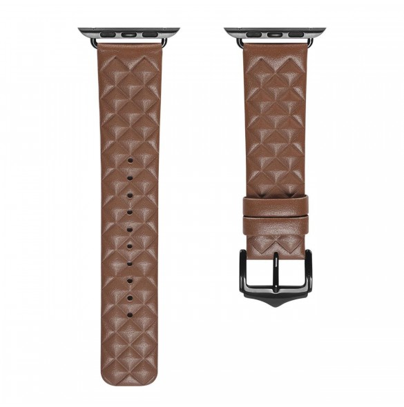 Dux Ducis Strap Läderklocka 7 Band 7/6/5/4/3/2 / SE (41/40 / 38mm) Armband Armband Äkta Läder Armband Brun (Enland Version)