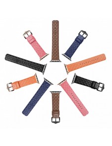 Dux Ducis Strap Läderklocka 7 Band 7/6/5/4/3/2 / SE (41/40 / 38mm) Armband Armband Äkta Läder Armband Brun (Enland Version)