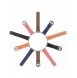 Dux Ducis Armband Läderklocka 7 Band 7/6/5/4/3/2 / SE (41/40 / 38mm) Armband Armband Äkta Läder Armband Orange (Enland Versio