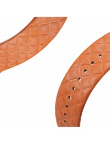Dux Ducis Armband Läderklocka 7 Band 7/6/5/4/3/2 / SE (45/44 / 42mm) Armband Armband Äkta Läder Armband Orange (Enland Versio