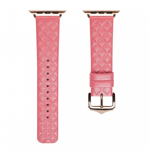 Dux Ducis Strap Läderklocka 7 Band 7/6/5/4/3/2 / SE (45/44 / 42mm) Armband Armband Äkta Läder Armband Röd (Enland Version)