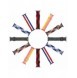 Dux Ducis Strap Watch 7 Band 7/6/5/4/3/2 / SE (41/40 / 38mm) Armband Armband Armband Blå/Vit (blandningsversion)