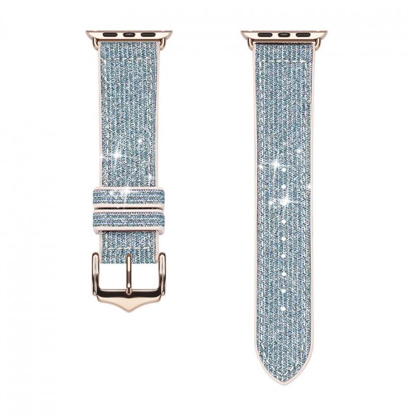 Dux Ducis Strap Watch 7 Band 7/6/5/4/3/2 / SE (45/44 / 42mm) Armband Armband Armband Blue (Sparkle Version)