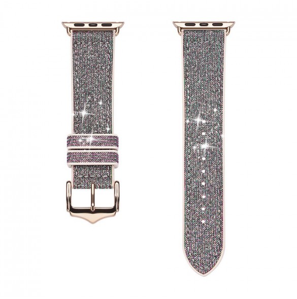 Dux Ducis Strap Watch 7 Band 7/6/5/4/3/2 / SE (45/44 / 42mm) Armband Armband Armband Grön (Sparkle Version)