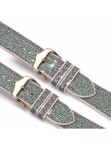 Dux Ducis Strap Watch 7 Band 7/6/5/4/3/2 / SE (45/44 / 42mm) Armband Armband Armband Grön (Sparkle Version)