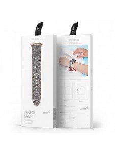 Dux Ducis Strap Watch 7 Band 7/6/5/4/3/2 / SE (45/44 / 42mm) Armband Armband Armband Grön (Sparkle Version)