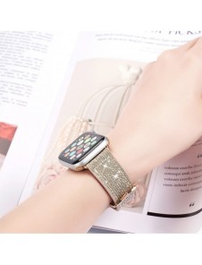 Dux Ducis Strap Watch 7 Band 7/6/5/4/3/2 / SE (45/44 / 42mm) Armband Armband Armband Grön (Sparkle Version)