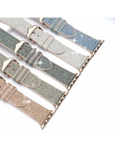 Dux Ducis Strap Watch 7 Band 7/6/5/4/3/2 / SE (45/44 / 42mm) Armband Armband Armband Grön (Sparkle Version)