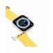 Dux Ducis Strap Watch Armband 9 / 8 / 7 / 6 / 5 / 4 / 3 / 2 / SE (41 / 40 / 38mm) Silikonband Armband Gul (OceanWave Version)