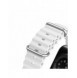 Dux Ducis Strap Watch Armband 9 / 8 / 7 / 6 / 5 / 4 / 3 / 2 / SE (45 / 44 / 42mm) Silikonbandarmband Vit (OceanWave-version)