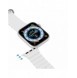 Dux Ducis Strap Watch Armband 9 / 8 / 7 / 6 / 5 / 4 / 3 / 2 / SE (45 / 44 / 42mm) Silikonbandarmband Vit (OceanWave-version)