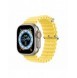 Dux Ducis Strap Watch Armband 9 / 8 / 7 / 6 / 5 / 4 / 3 / 2 / SE (45 / 44 / 42mm) Silikonband Armband Gul (OceanWave Version)