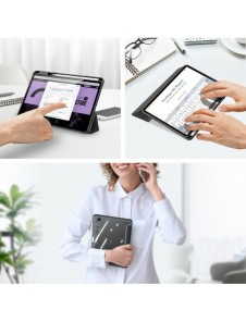 Dux Ducis Toby Armored Flip Smart Case för Oppo Pad med Stylus Hållare Svart