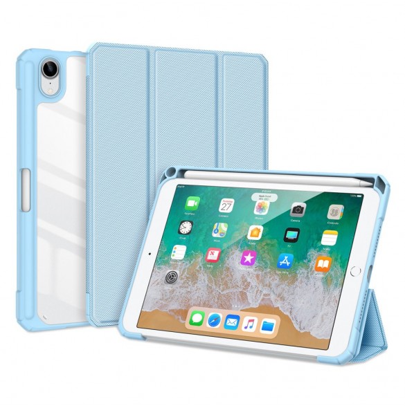 Dux Ducis Toby armored tuff Smart Cover för iPad mini 2021 med hållare för Apple Pencil blå