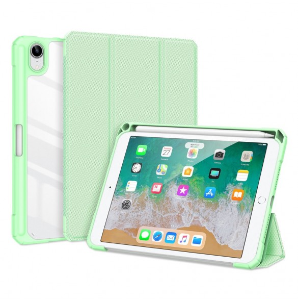 Dux Ducis Toby armored tuff Smart Cover för iPad mini 2021 med hållare för Apple Pencil grön
