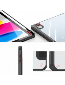 Dux Ducis Toby-fodral för iPad 10.9'' 2022 (10 gen.) skal med plats för Apple Pencil stylus smart skalställ svart