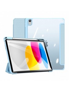 Dux Ducis Toby-fodral för iPad 10,9'' 2022 (10 gen.) skal med plats för Apple Pencil stylus smart skalställ blå