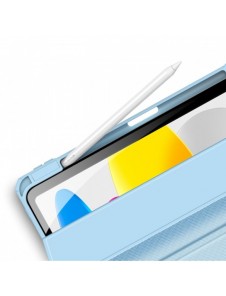 Dux Ducis Toby-fodral för iPad 10,9'' 2022 (10 gen.) skal med plats för Apple Pencil stylus smart skalställ blå