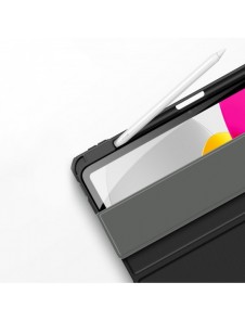 Dux Ducis Toby-fodral för iPad 10,9'' 2022 (10 gen.) skal med plats för Apple Pencil stylus smart skalställ blå