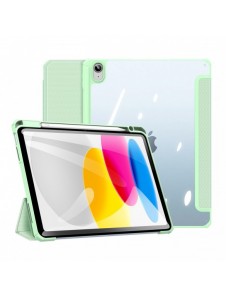 Dux Ducis Toby-fodral för iPad 10,9'' 2022 (10 gen.) skal med plats för Apple Pencil stylus smart skalställ grön