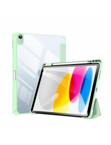 Dux Ducis Toby-fodral för iPad 10,9'' 2022 (10 gen.) skal med plats för Apple Pencil stylus smart skalställ grön