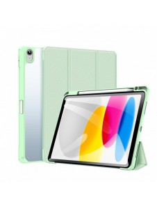 Dux Ducis Toby-fodral för iPad 10,9'' 2022 (10 gen.) skal med plats för Apple Pencil stylus smart skalställ grön