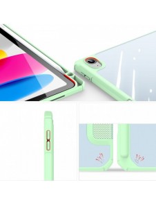 Dux Ducis Toby-fodral för iPad 10,9'' 2022 (10 gen.) skal med plats för Apple Pencil stylus smart skalställ grön
