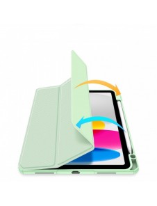 Dux Ducis Toby-fodral för iPad 10,9'' 2022 (10 gen.) skal med plats för Apple Pencil stylus smart skalställ grön