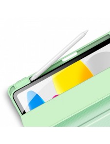 Dux Ducis Toby-fodral för iPad 10,9'' 2022 (10 gen.) skal med plats för Apple Pencil stylus smart skalställ grön