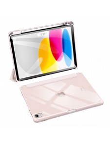 Dux Ducis Toby-fodral för iPad 10.9'' 2022 (10 gen.) skal med pennhållare Apple Pencil smart fodralställ rosa