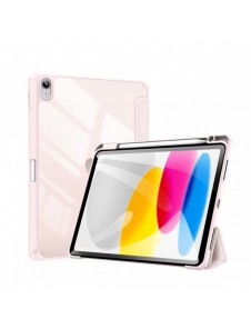 Dux Ducis Toby-fodral för iPad 10.9'' 2022 (10 gen.) skal med pennhållare Apple Pencil smart fodralställ rosa