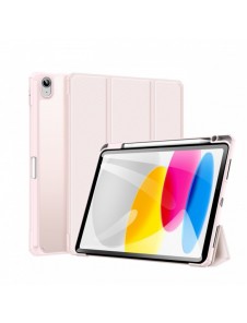 Dux Ducis Toby-fodral för iPad 10.9'' 2022 (10 gen.) skal med pennhållare Apple Pencil smart fodralställ rosa
