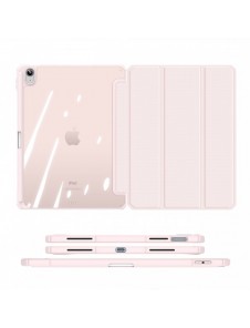 Dux Ducis Toby-fodral för iPad 10.9'' 2022 (10 gen.) skal med pennhållare Apple Pencil smart fodralställ rosa