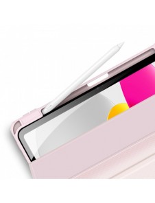 Dux Ducis Toby-fodral för iPad 10.9'' 2022 (10 gen.) skal med pennhållare Apple Pencil smart fodralställ rosa