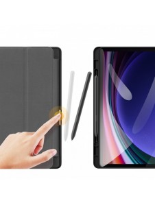 Dux Ducis Toby stylusfodral med smart sovfunktion för Samsung Tab A9 Plus 11" surfplatta - svart