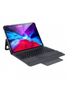 Dux Ducis Touchpad Tangentbordsfodral trådlöst Bluetooth-tangentbord iPad Pro 12,9'' 2018/2020/2021 svart