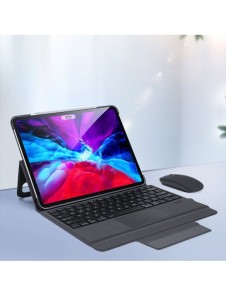Dux Ducis Touchpad Tangentbordsfodral trådlöst Bluetooth-tangentbord iPad Pro 12,9'' 2018/2020/2021 svart