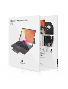 Dux Ducis Touchpad Tangentbordsfodral trådlöst Bluetooth-tangentbord iPad Pro 12,9'' 2018/2020/2021 svart