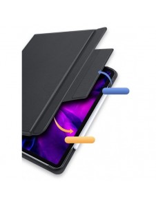 Dux Ducis Touchpad Tangentbordsfodral trådlöst Bluetooth-tangentbord iPad Pro 12,9'' 2018/2020/2021 svart