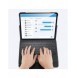 Dux Ducis Touchpad Tangentbordsfodral trådlöst Bluetooth-tangentbord iPad Pro 12,9'' 2018/2020/2021 svart