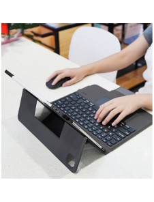 Dux Ducis Touchpad Tangentbordsfodral trådlöst Bluetooth-tangentbord iPad Pro 12,9'' 2018/2020/2021 svart